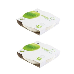 بشقاب یکبار مصرف آملون (Amelon) مدل BSH12 مجموعه 2 عددی رنگ سفید