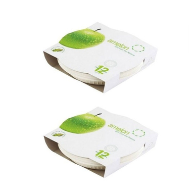 بشقاب یکبار مصرف آملون (Amelon) مدل BSH12 مجموعه 2 عددی رنگ سفید