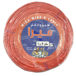 سیم برق میرا (Mira) مدل افشان 1 در 6 کد Red