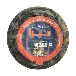 سیم برق میرا (Mira) مدل افشان 1 در 6 کد Black