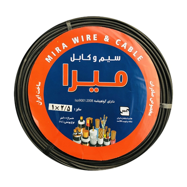 سیم برق میرا (Mira) مدل افشان 1 در 2٫5 کد Black