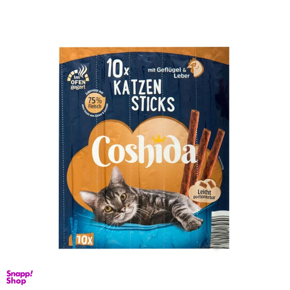 تشویقی مدادی گربه کوشیدا (Coshida) با طعم مرغ بسته 10 عددی