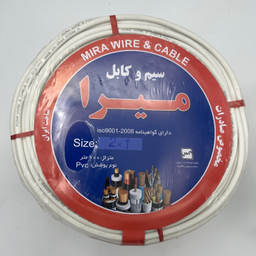 کابل برق میرا (Mira) مدل افشان 2 در 1 کد White