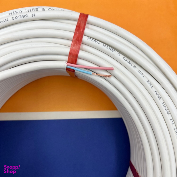 کابل برق میرا (Mira) مدل افشان 2 در 1 کد White