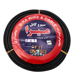 کابل برق میرا (Mira) مدل افشان 2 در 1 کد Black
