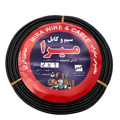 کابل برق میرا (Mira) مدل افشان 2 در 1 کد Black