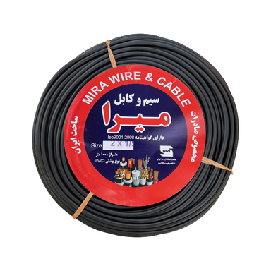 کابل برق میرا (Mira) مدل افشان 2 در 1/5 کد Black