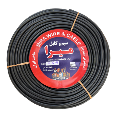 کابل برق میرا (Mira) مدل افشان 2 در 4 کد Black