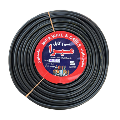 کابل برق میرا (Mira) مدل افشان 4 در 6 کد Black