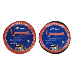 سیم برق میرا (Mira) مدل افشان 1٫5 و 2٫5 کد 2٫5R - 1٫5BK بسته 2 عددی