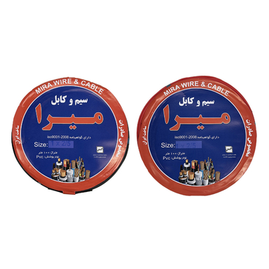 سیم برق میرا (Mira) مدل افشان 1 در 2/5 کد BK-R بسته 2 عددی