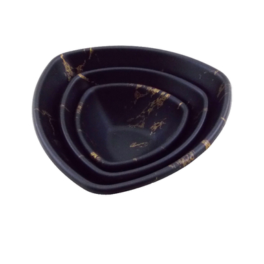 ظرف سرو فرش کیپس (Fresh Keeps) طرح ماربل مدل مثلث مجموعه 3 عددی
