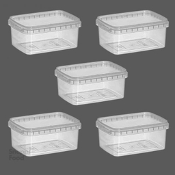 ظرف نگهدارنده طب پلاستیک (Teb Plastic) ظرفیت 760 میلی لیتر بسته 5 عددی