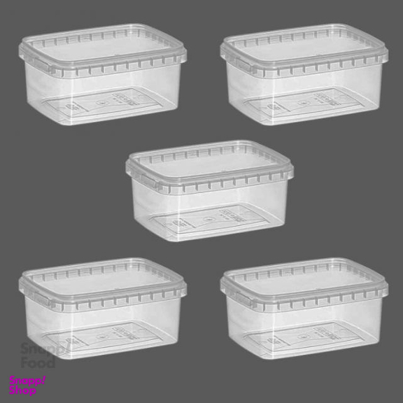 ظرف نگهدارنده طب پلاستیک (Teb Plastic) ظرفیت 760 میلی لیتر بسته 5 عددی