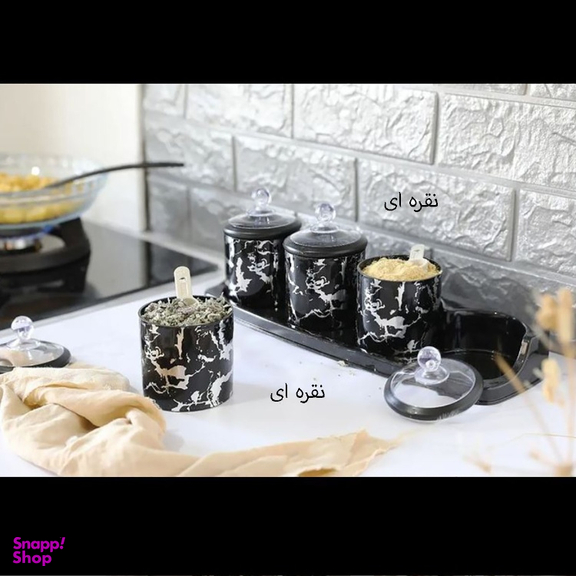 ست جای ادویه 4 پارچه رز من (Rose Man) کد 10