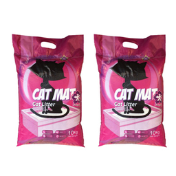 خاک عطری گربه کت مت (Cat Mat) مدل لوندر وزن 10 کیلوگرم بسته 2 عددی