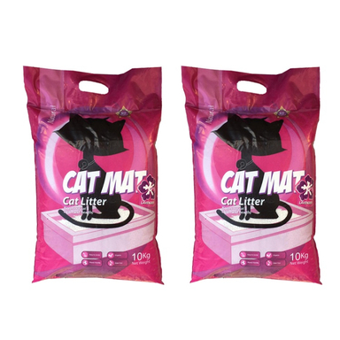 خاک عطری گربه کت مت (Cat Mat) مدل لوندر وزن 10 کیلوگرم بسته 2 عددی