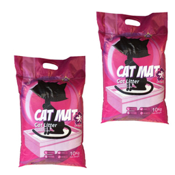 خاک عطری گربه کت مت (Cat Mat) مدل لوندر وزن 10 کیلوگرم بسته 2 عددی