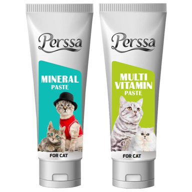 خمیر مولتی ویتامین و مینرال گربه پرسا وزن 100 گرم مجموعه 2 عددی