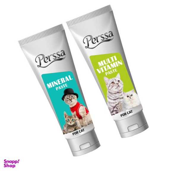 خمیر مولتی ویتامین و مینرال گربه پرسا وزن 100 گرم مجموعه 2 عددی
