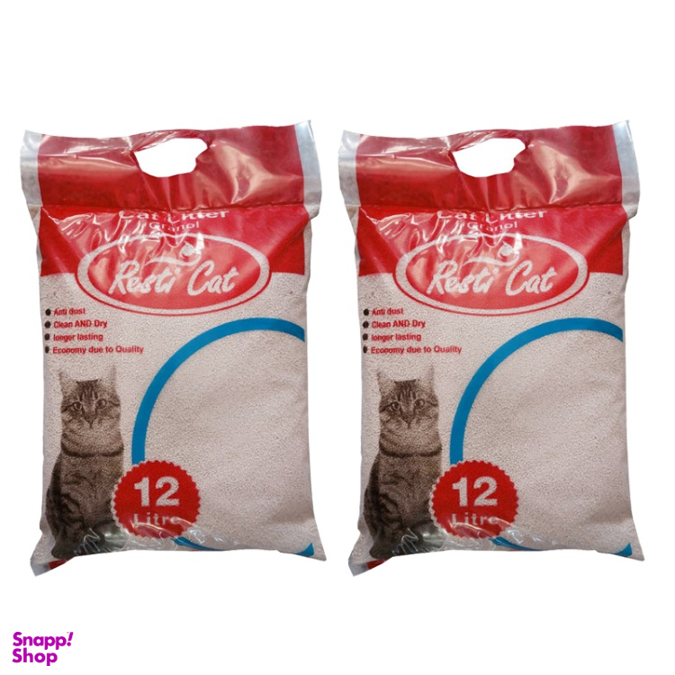 خاک گربه رستی کت مدل گرانولی وزن 10 کیلوگرم بسته 2 عددی