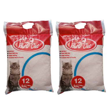 خاک گربه رستی کت مدل گرانولی وزن 10 کیلوگرم بسته 2 عددی