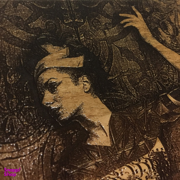 ساعت دیواری چوبی چارگوش (Chargosh) سری چ هوم مدل rc04