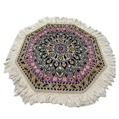 فرش دستباف نایین (قالیچه) مدل ناز سایز 50×50 سانتی متر