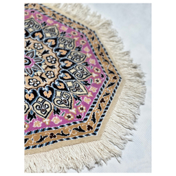 فرش دستباف نایین (قالیچه) مدل ناز سایز 50×50 سانتی متر