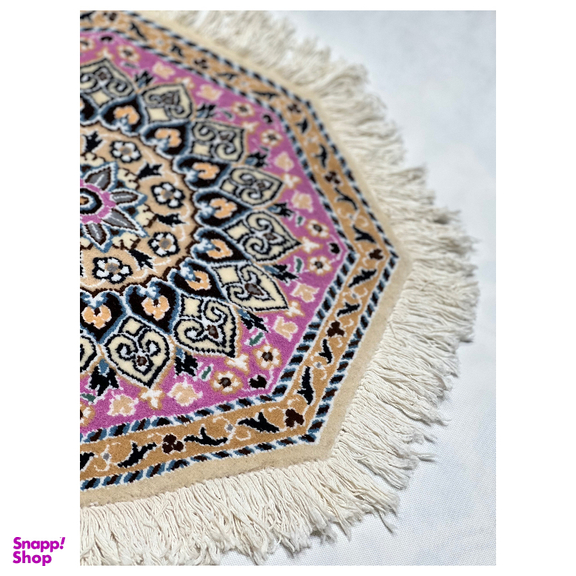فرش دستباف نایین (قالیچه) مدل ناز سایز 50×50 سانتی متر
