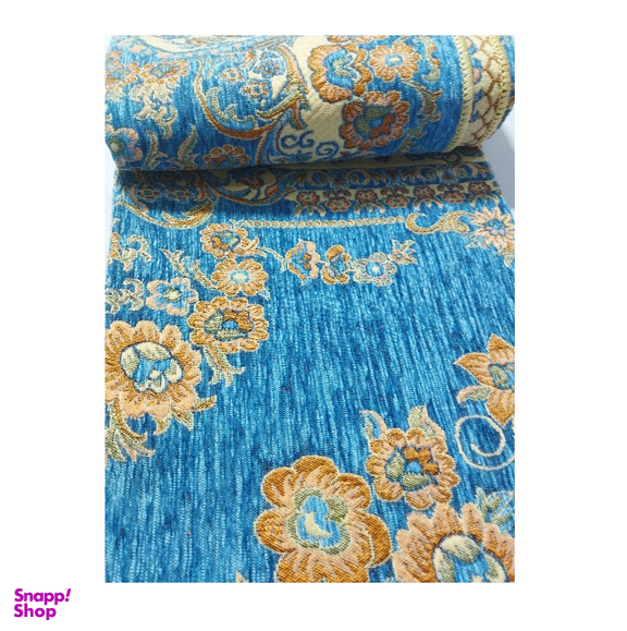 روفرشی چهار متری مخمل فیروزه‌ای