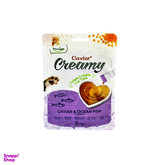 بستنی گربه دنتالایت (Dentalight) مدل Ocean Fish وزن 50 گرم بسته 5 عددی