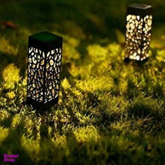 چراغ باغی خورشیدی سولونیکس (Solonix) مدل مکعب بسته 8 عددی