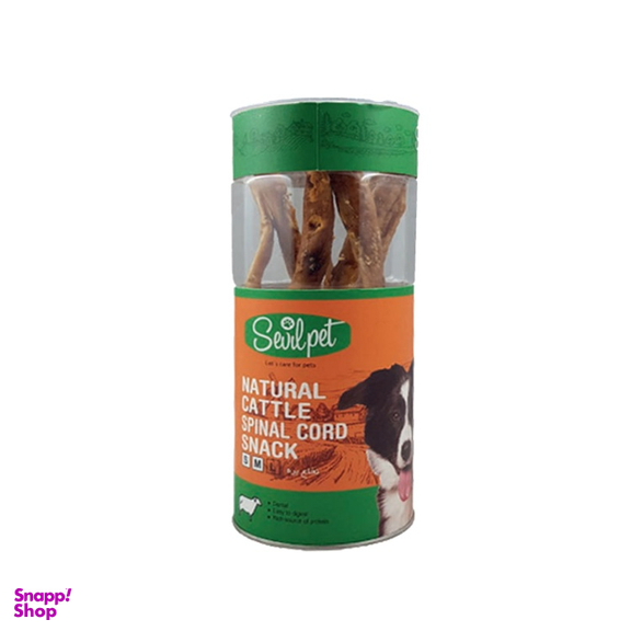 تشویقی سگ سویل پت مدل Natural Cattle Spinal Cord وزن 100 گرم