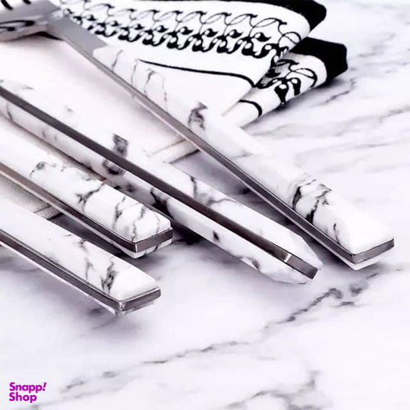 سرویس قاشق و چنگال 33 پارچه جی فی نی مدل W-Marble