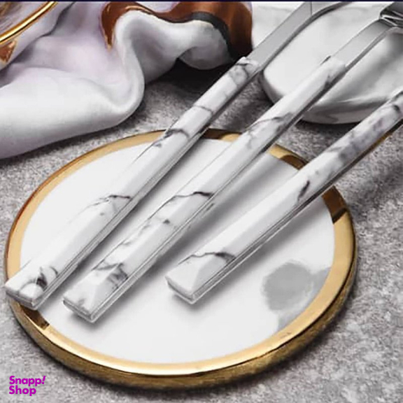 سرویس قاشق و چنگال 33 پارچه جی فی نی مدل W-Marble