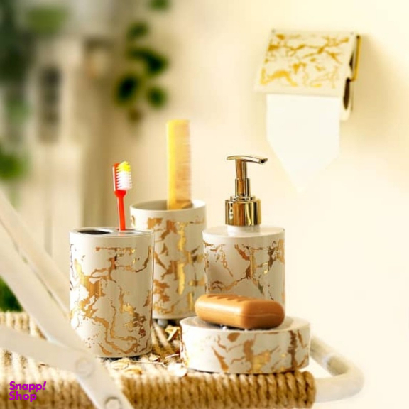 ست سرویس بهداشتی 7 پارچه رز من (Rose Man) طرح ماربل