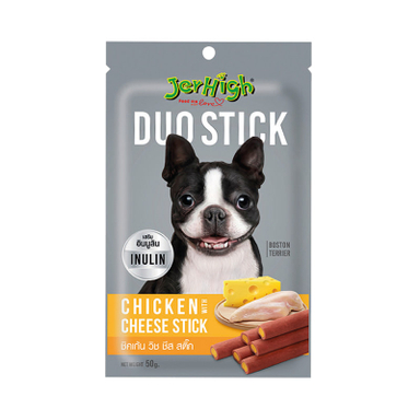 اسنک تشویقی سگ جرهای مدل Chicken With Cheese Stick وزن 50 گرم