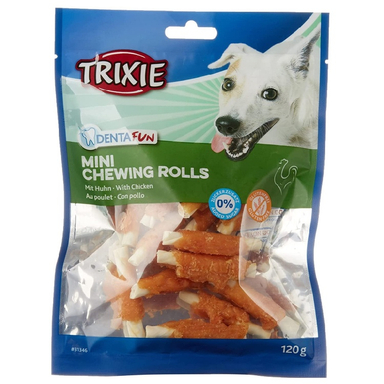 تشویقی سگ تریکسی (Trixie) مدل Dentafun Mini Chewing Rolls وزن 120 گرم