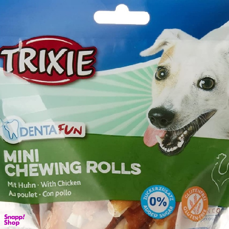 تشویقی سگ تریکسی (Trixie) مدل Dentafun Mini Chewing Rolls وزن 120 گرم