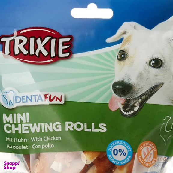 تشویقی سگ تریکسی (Trixie) مدل Dentafun Mini Chewing Rolls وزن 120 گرم