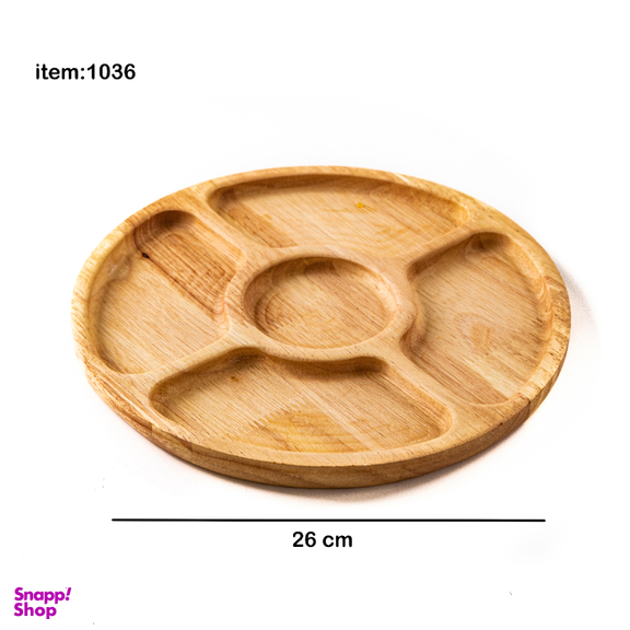 اردو خوری چوبی مدل 5 خانه گرد کد 1036