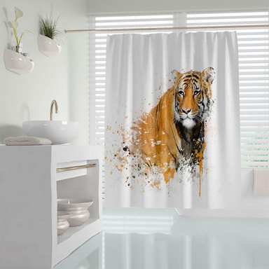 پرده حمام دلفین (Dolphin) مدل Tiger سایز 180×200 سانتی متر