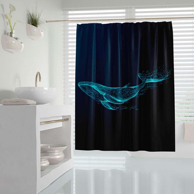 پرده حمام دلفین (Dolphin) مدل Phantom سایز 200×180 سانتی متر