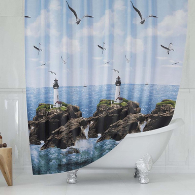 پرده حمام دلفین (Dolphin) مدل Tor-9298 سایز 180×200 سانتی متر