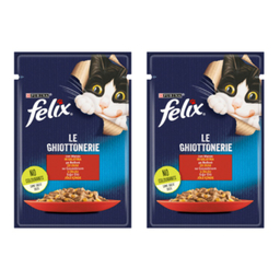 پوچ گربه فلیکس (Felix) مدل Beef وزن 85 گرم بسته 2 عددی