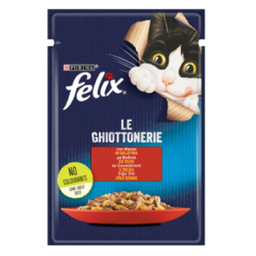 پوچ گربه فلیکس (Felix) مدل Beef وزن 85 گرم بسته 2 عددی