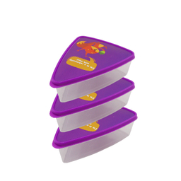 ظرف نگهدارنده فرش کیپس (Fresh Keeps) مدل مثلث طرح روباه بسته 3 عددی