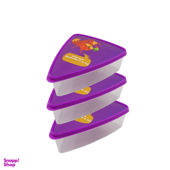 ظرف نگهدارنده فرش کیپس (Fresh Keeps) مدل مثلث طرح روباه بسته 3 عددی