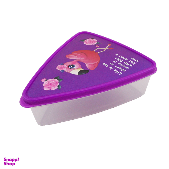 ظرف نگهدارنده فرش کیپس (Fresh Keeps) مدل مثلث طرح لک لک بسته 3 عددی